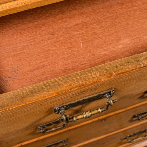 ANTIQUE BANKER'S CHEST OF DRAWERS ENGLISH OAK TALLBOY MAPLE CO VICTORIAN - ADDITIONAL PHOTO 10