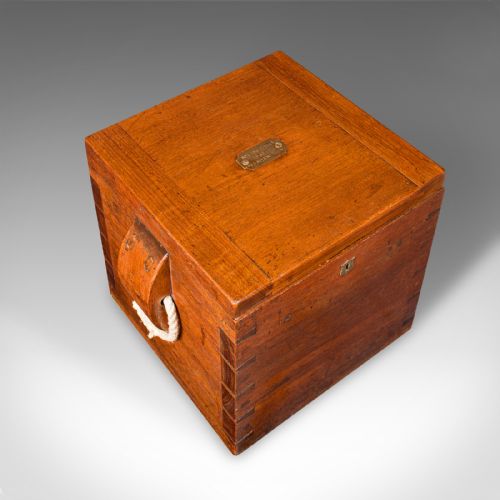 ANTIQUE STORAGE BOX ENGLISH WALNUT FIRESIDE BIN MILITARY SEAT VICTORIAN - ADDITIONAL PHOTO 6