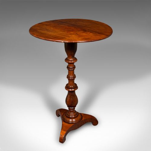 Small Antique Lamp Table, English, Flame, Wine, Occasional, Regency, Circa 1820
