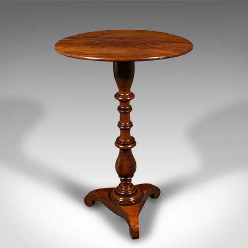 fig 2. Small Antique Lamp Table, English, Flame, Wine, Occasional, Regency, Circa 1820