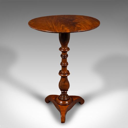 fig 3. Small Antique Lamp Table, English, Flame, Wine, Occasional, Regency, Circa 1820