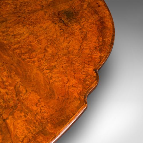 ANTIQUE SUTHERLAND TABLE ENGLISH BURR WALNUT 4 SEAT OCCASIONAL VICTORIAN - ADDITIONAL PHOTO 8