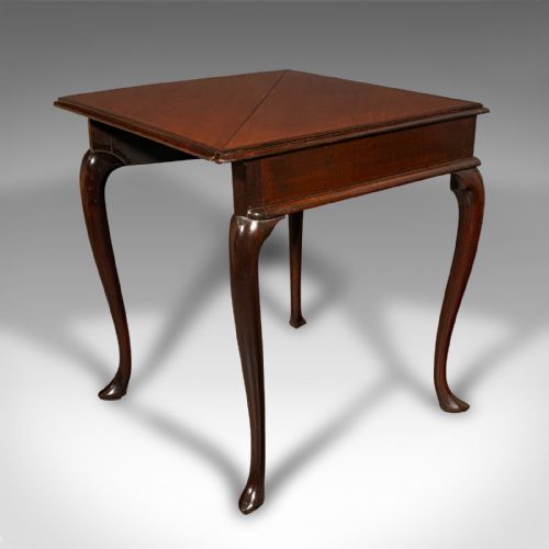 ANTIQUE SUPPER TABLE ENGLISH FOLDING OCCASIONAL DISPLAY GEORGIAN C1770 - ADDITIONAL PHOTO 1