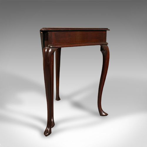 ANTIQUE SUPPER TABLE ENGLISH FOLDING OCCASIONAL DISPLAY GEORGIAN C1770 - ADDITIONAL PHOTO 3