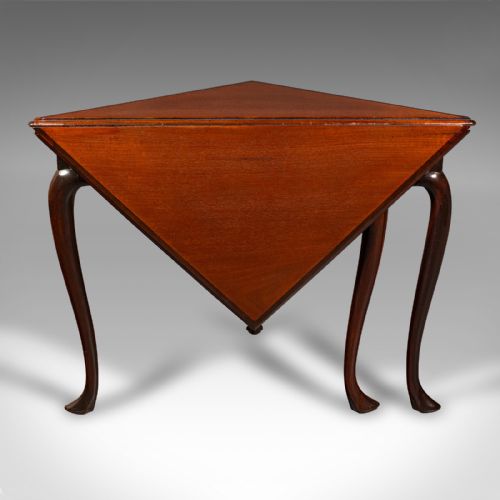 ANTIQUE SUPPER TABLE ENGLISH FOLDING OCCASIONAL DISPLAY GEORGIAN C1770 - ADDITIONAL PHOTO 4