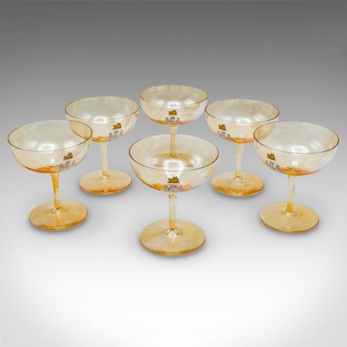 ANTIQUE SUMMER GARDEN PARTY SERVICE AUSTRIAN GLASS TABLEWARE SET VICTORIAN - ADDITIONAL PHOTO 5