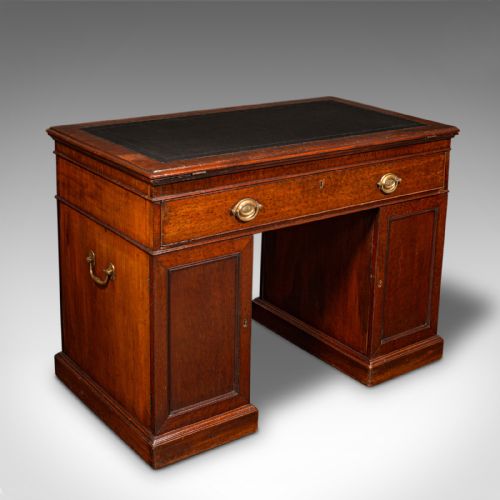 fig 2. Antique Architect's Desk, English, Adjustable, Draughtsman, Pedestal, Georgian