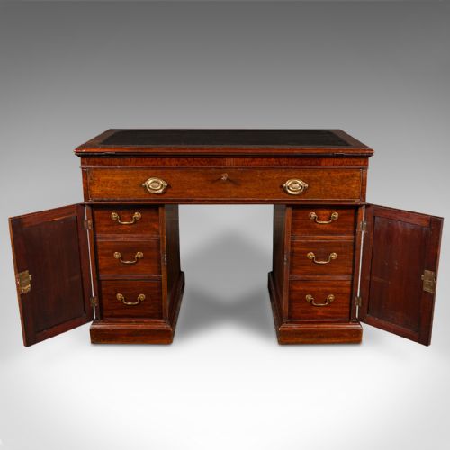 fig 5. Antique Architect's Desk, English, Adjustable, Draughtsman, Pedestal, Georgian