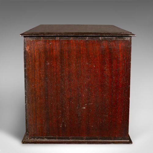 ANTIQUE WATCHMAKER'S CABINET ENGLISH TABLETOP WORK CHEST VICTORIAN C1860 - ADDITIONAL PHOTO 2
