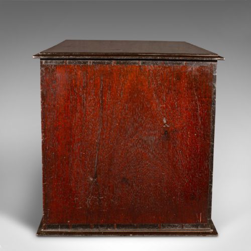 ANTIQUE WATCHMAKER'S CABINET ENGLISH TABLETOP WORK CHEST VICTORIAN C1860 - ADDITIONAL PHOTO 3