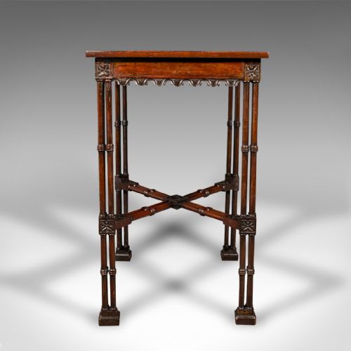 fig 2. Antique Side Table, English, Occasional, Chippendale Taste, Georgian, Circa 1800