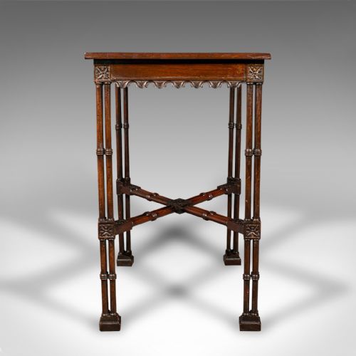 fig 3. Antique Side Table, English, Occasional, Chippendale Taste, Georgian, Circa 1800