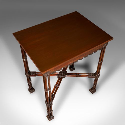 fig 5. Antique Side Table, English, Occasional, Chippendale Taste, Georgian, Circa 1800