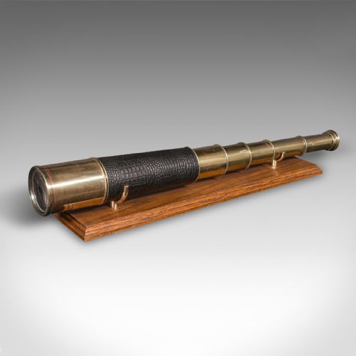 Antique 5 Draw Telescope, English, Terrestrial, Broadhurst Clarkson, Edwardian