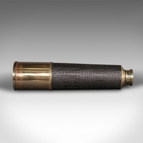 fig 2. Antique 5 Draw Telescope, English, Terrestrial, Broadhurst Clarkson, Edwardian