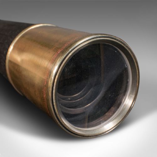 fig 4. Antique 5 Draw Telescope, English, Terrestrial, Broadhurst Clarkson, Edwardian