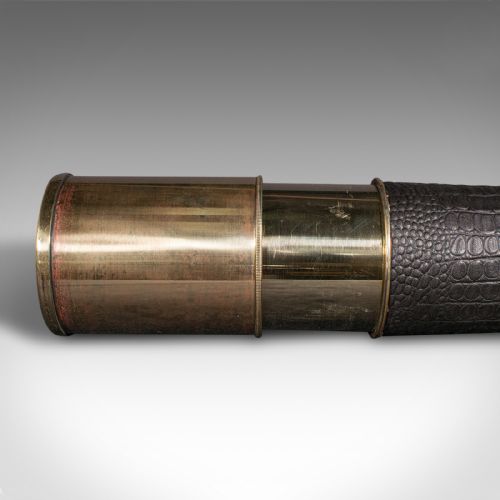 fig 6. Antique 5 Draw Telescope, English, Terrestrial, Broadhurst Clarkson, Edwardian