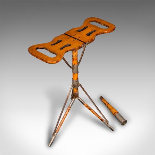 ANTIQUE GENTLEMAN'S VALET STICK ENGLISH METAMORPHIC SHOOTING SEAT VICTORIAN - ADDITIONAL PHOTO 6