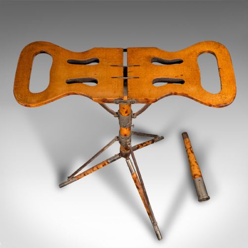 ANTIQUE GENTLEMAN'S VALET STICK ENGLISH METAMORPHIC SHOOTING SEAT VICTORIAN - ADDITIONAL PHOTO 7