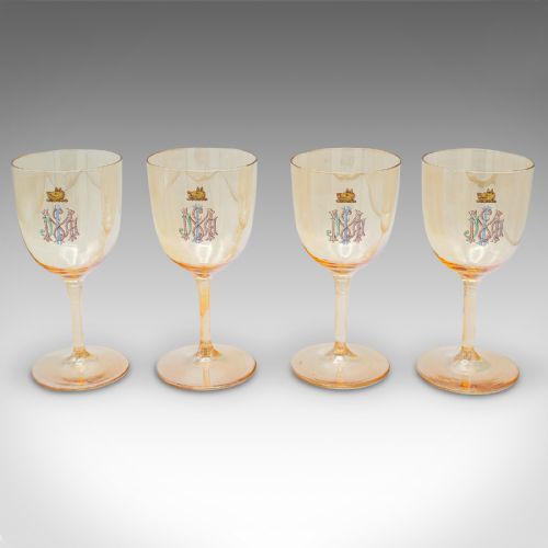 ANTIQUE COCKTAIL GLASS SERVICE AUSTRIAN WINE APERITIF 12 PIECES VICTORIAN - ADDITIONAL PHOTO 2