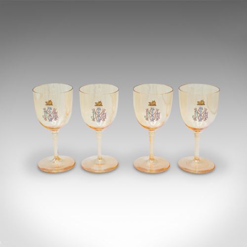 ANTIQUE COCKTAIL GLASS SERVICE AUSTRIAN WINE APERITIF 12 PIECES VICTORIAN - ADDITIONAL PHOTO 3