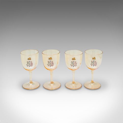 ANTIQUE COCKTAIL GLASS SERVICE AUSTRIAN WINE APERITIF 12 PIECES VICTORIAN - ADDITIONAL PHOTO 4