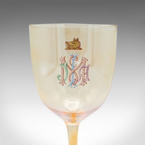 ANTIQUE COCKTAIL GLASS SERVICE AUSTRIAN WINE APERITIF 12 PIECES VICTORIAN - ADDITIONAL PHOTO 6