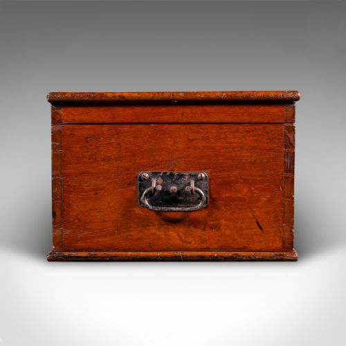 fig 3. Large Antique Under Bed Storage Chest, English, Walnut, Country House, Victorian