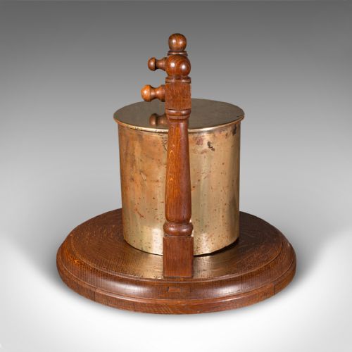 fig 2. Antique Regimental Gong, German, Brass Ordnance, Oak, First World War, C.1916