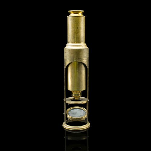 fig 2. Antique Student's Field Microscope, English, Scientific Interest, Edwardian
