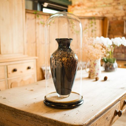 TALL ANTIQUE PROFESSOR'S SPECIMEN DOME ENGLISH GLASS TAXIDERMY VICTORIAN - ADDITIONAL PHOTO 1