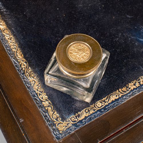 ANTIQUE GENTLEMAN'S WRITING SLOPE ENGLISH WALNUT CORRESPONDENCE BOX VICTORIAN - ADDITIONAL PHOTO 11