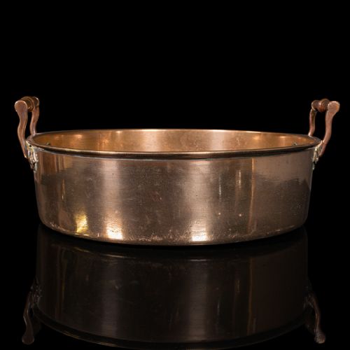 ANTIQUE DUCK ROASTING PAN ENGLISH BRONZE PRESERVING DISH GEORGIAN C1800 - ADDITIONAL PHOTO 4