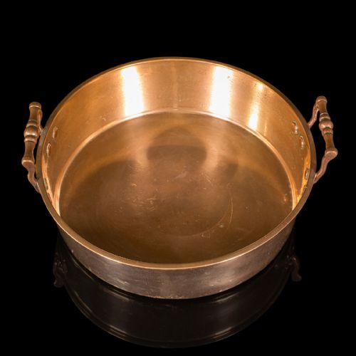 ANTIQUE DUCK ROASTING PAN ENGLISH BRONZE PRESERVING DISH GEORGIAN C1800 - ADDITIONAL PHOTO 6