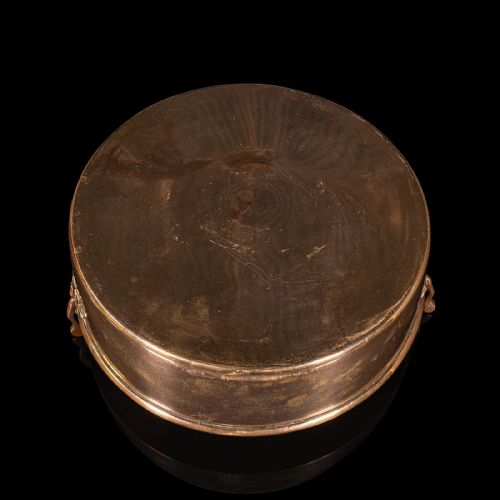 ANTIQUE DUCK ROASTING PAN ENGLISH BRONZE PRESERVING DISH GEORGIAN C1800 - ADDITIONAL PHOTO 7