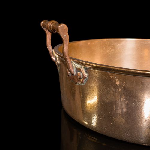 ANTIQUE DUCK ROASTING PAN ENGLISH BRONZE PRESERVING DISH GEORGIAN C1800 - ADDITIONAL PHOTO 9