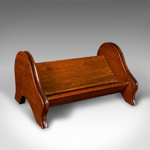 Small Antique Novel Rest, English, Book Trough, Desktop, Office, Edwardian, 1910