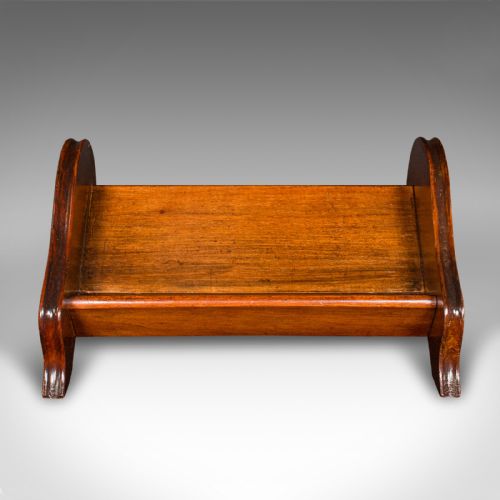 fig 1. Small Antique Novel Rest, English, Book Trough, Desktop, Office, Edwardian, 1910