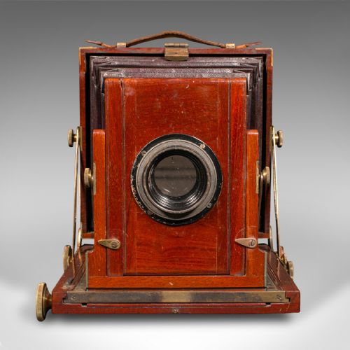 fig 2. Antique McKellen's Field Camera, English, Carry Case, Photography, Victorian