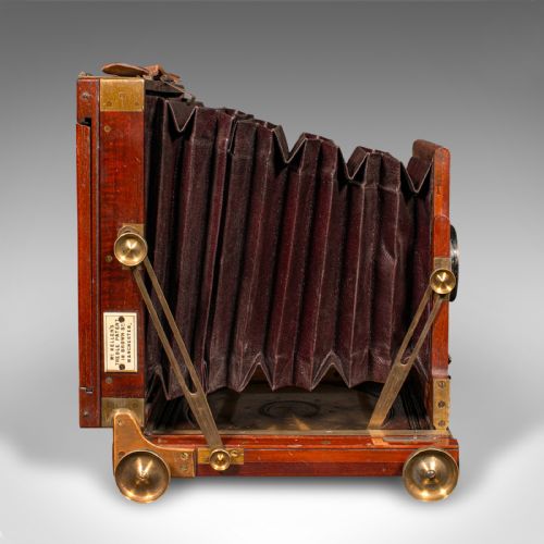 fig 3. Antique McKellen's Field Camera, English, Carry Case, Photography, Victorian