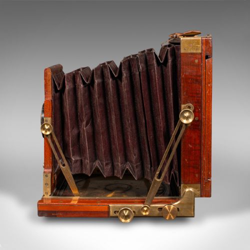 fig 4. Antique McKellen's Field Camera, English, Carry Case, Photography, Victorian