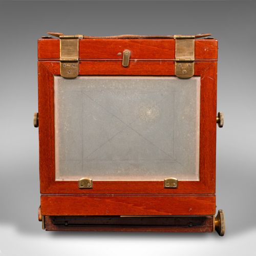 fig 5. Antique McKellen's Field Camera, English, Carry Case, Photography, Victorian