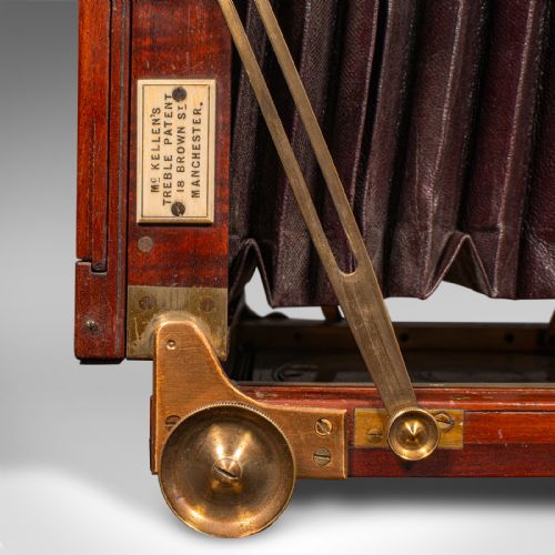 fig 6. Antique McKellen's Field Camera, English, Carry Case, Photography, Victorian