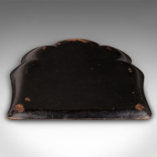 fig 2. Antique Chinoiserie Crumb Tray, Japanese, Lacquer, Decorative, Late Victorian