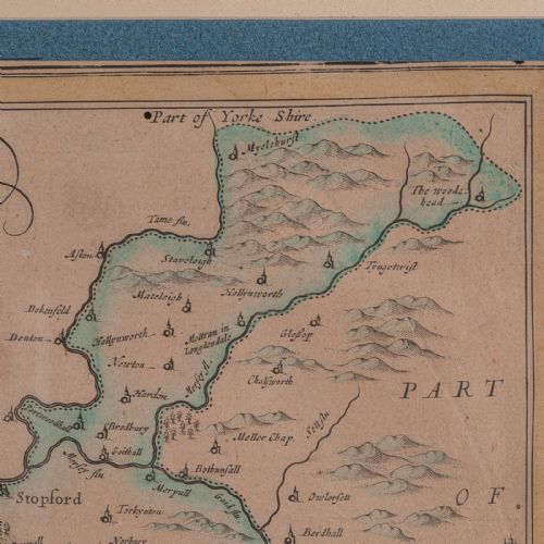 ANTIQUE COUNTY MAP OF CHESHIRE DUTCH FRAMED CARTOGRAPHY JANSSONIUS C1660 - ADDITIONAL PHOTO 11