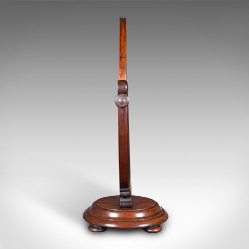 fig 2. Antique Dressing Table Mirror, English, Walnut, Oval Form, Boudoir, Victorian