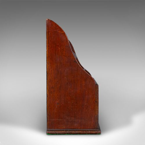ANTIQUE INSURANCE AGENT'S DESK TIDY ENGLISH OFFICE LETTER ORGANISER VICTORIAN - ADDITIONAL PHOTO 2