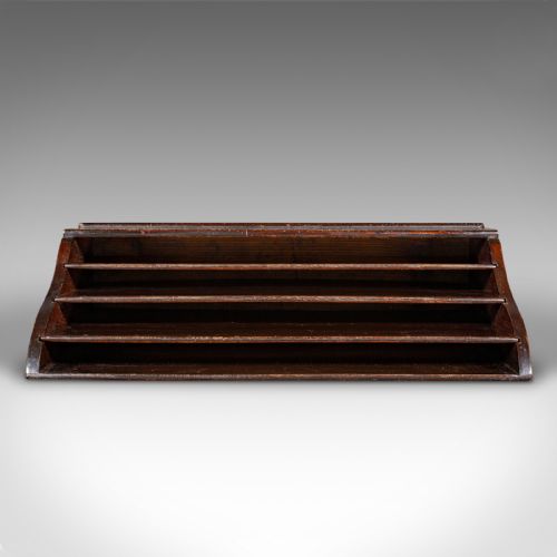 ANTIQUE INSURANCE AGENT'S DESK TIDY ENGLISH OFFICE LETTER ORGANISER VICTORIAN - ADDITIONAL PHOTO 5