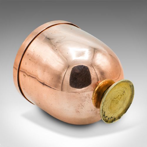 PAIR OF ANTIQUE ICE CREAM MOULDS ENGLISH COPPER LIDDED POTS HARRODS VICTORIAN - ADDITIONAL PHOTO 10