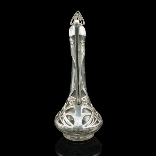 ANTIQUE ART NOUVEAU DECANTER GERMAN DECORATIVE SPIRIT EWER VICTORIAN C1900 - ADDITIONAL PHOTO 6
